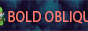 Bold Oblique icon